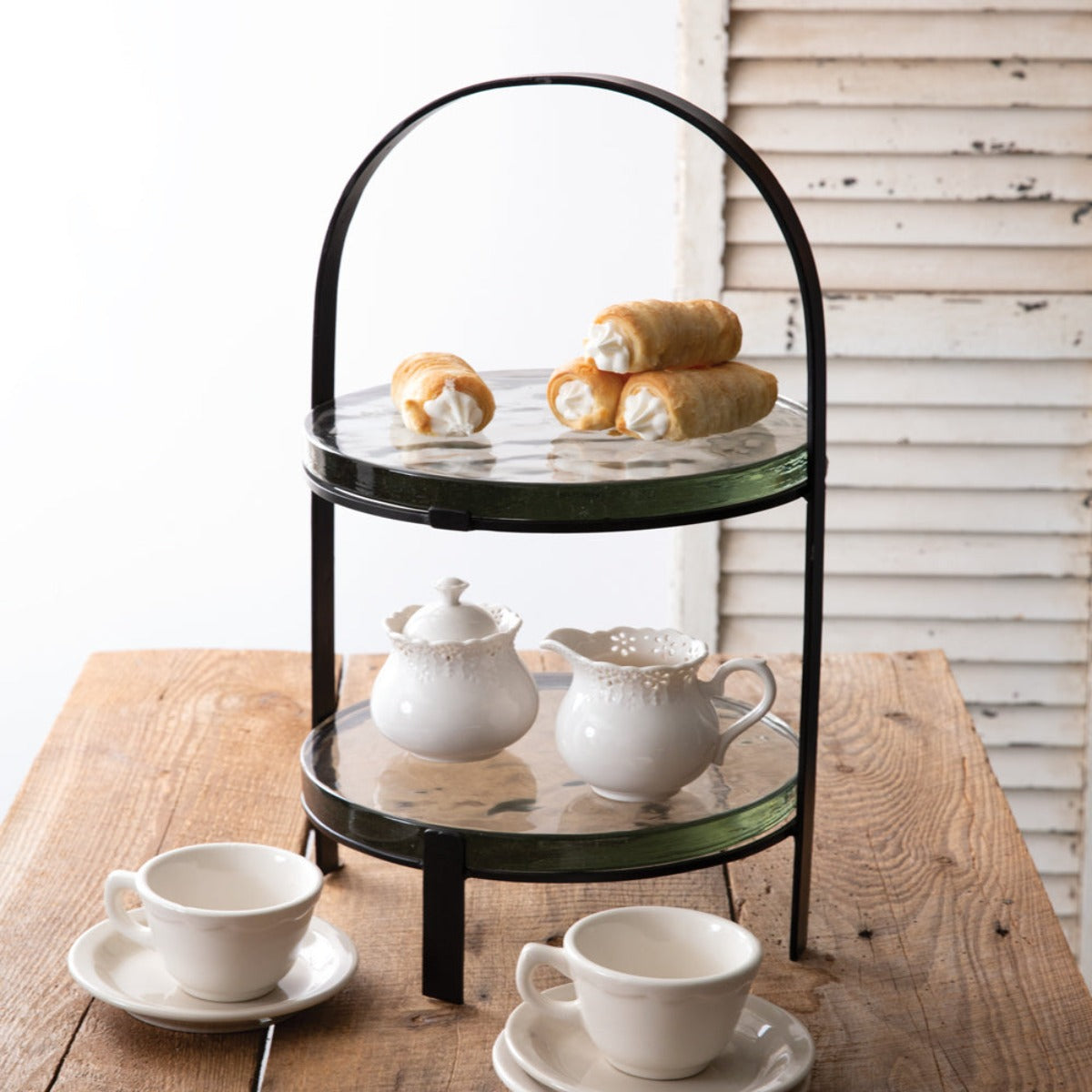 New Iron Plate Support Tea Cake Rack Pictures Stand Decorative