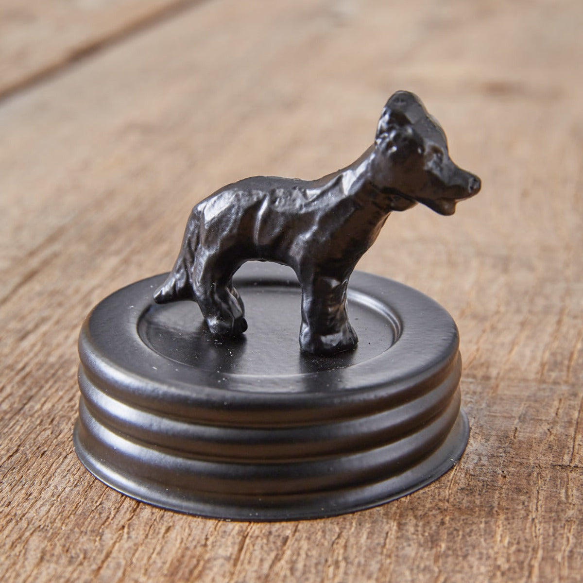 Match Glass Cookie Jar with Dog Finial