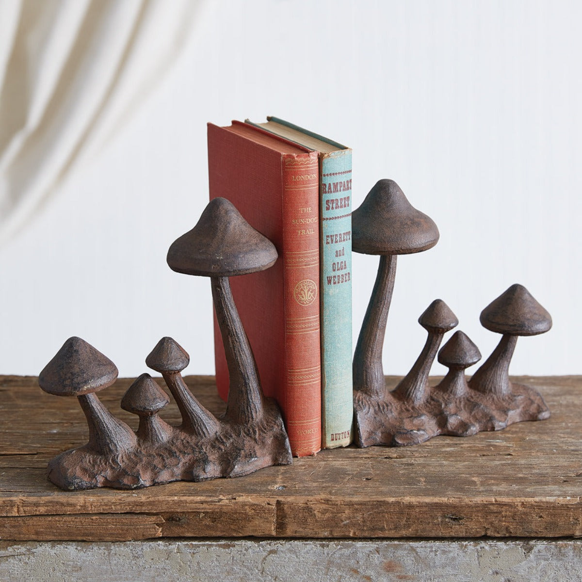 Mushroom shops Book Ends Bookend Set Decor