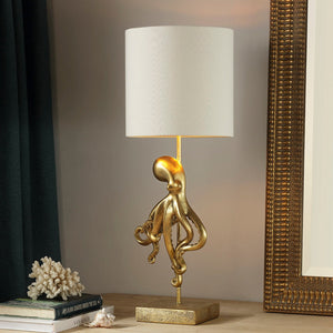 Golden Nautilus Lamp