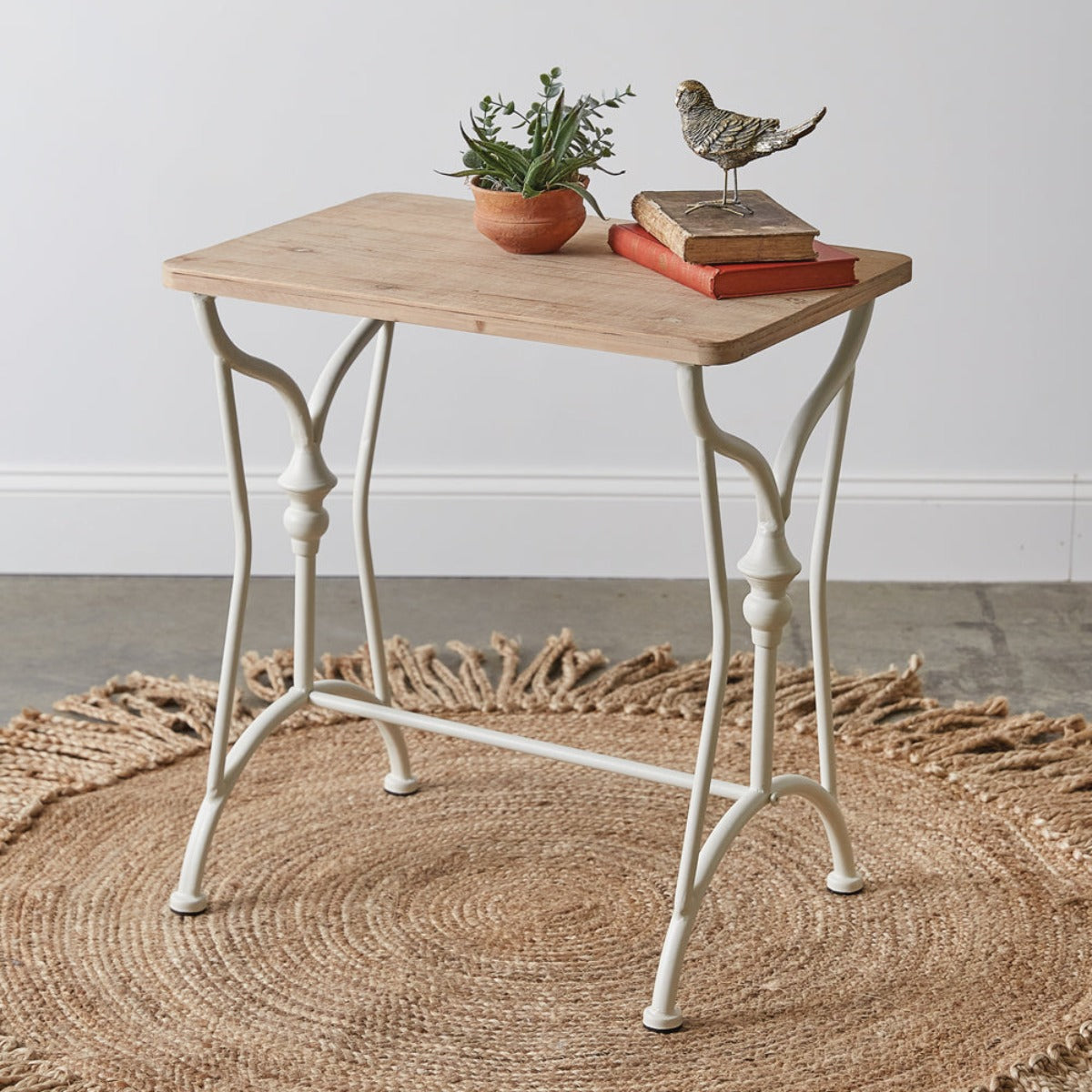 Emmeline Petite Table - Vintage Charm Redefined - Iron Accents