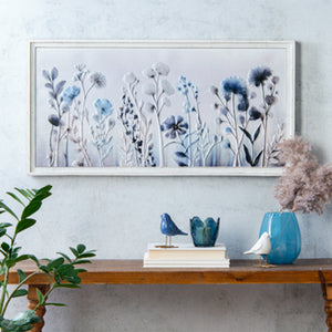 Serene Embossed Wild Flower Wall Art