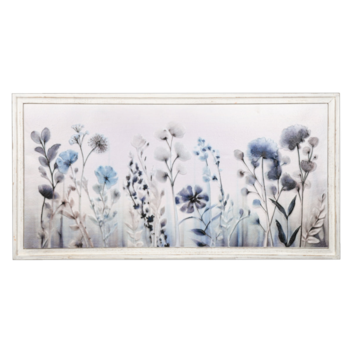 Serene Embossed Wild Flower Wall Art