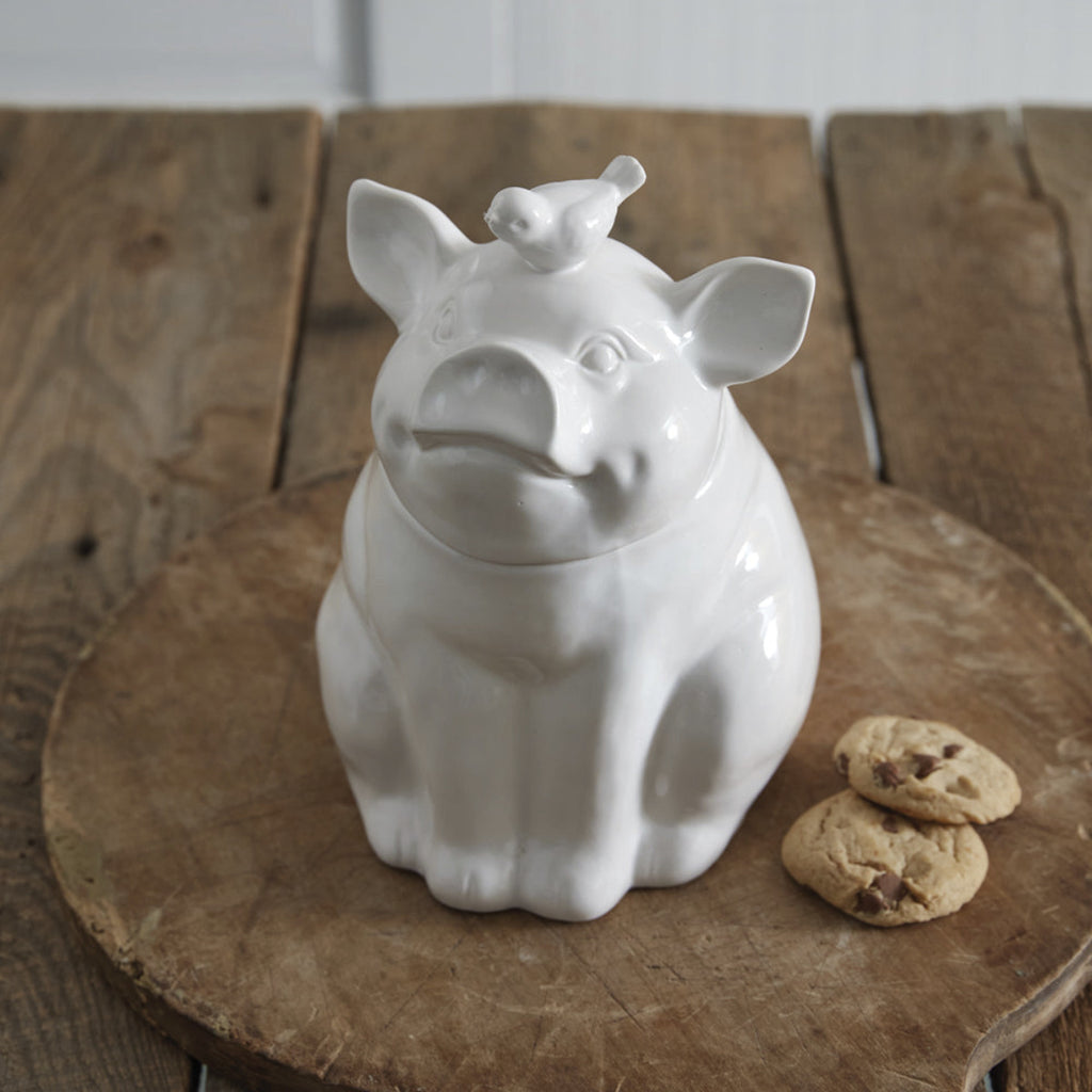 Carlton Card You Want What? Large Ceramic Pig Cookie high quality Jar