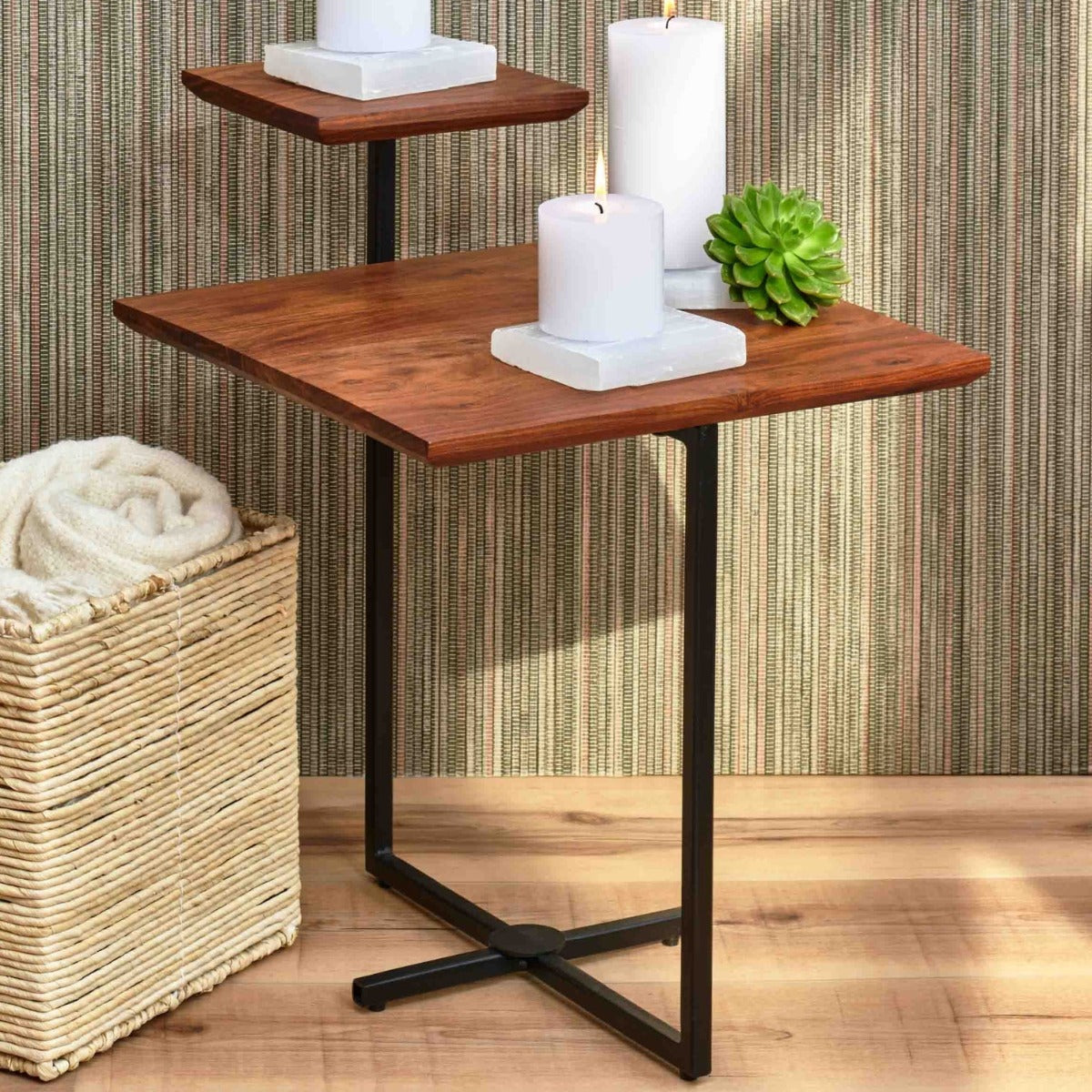 Acacia Two Tier Side Table