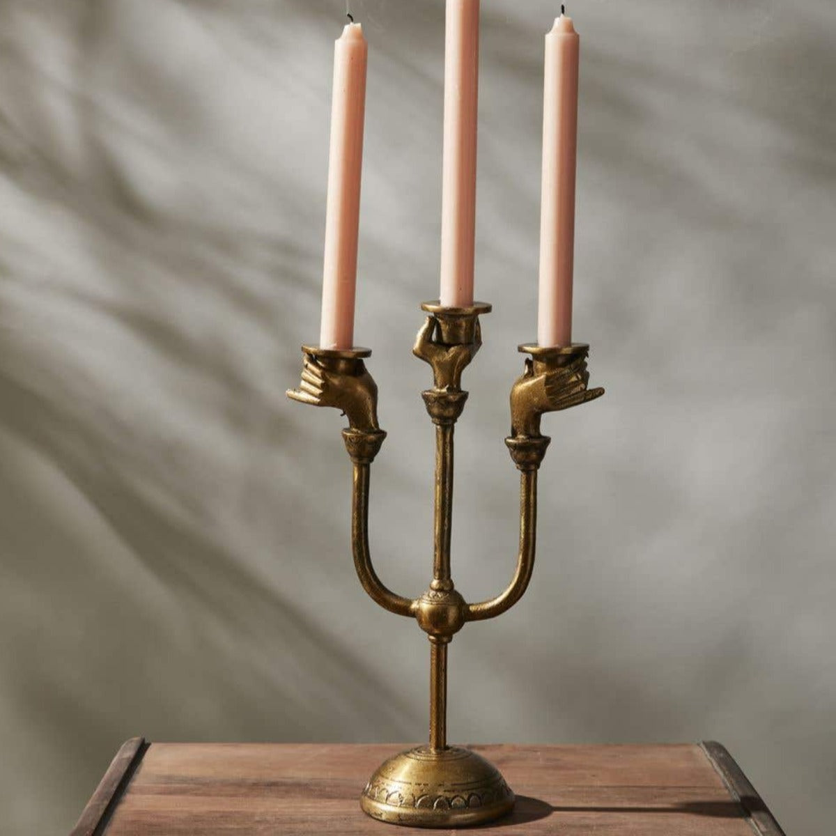 Vintage Brass Candle Holder - Brass Candlestick Holder -Chamber Candlestick-  Christmas Gift Idea - Christmas