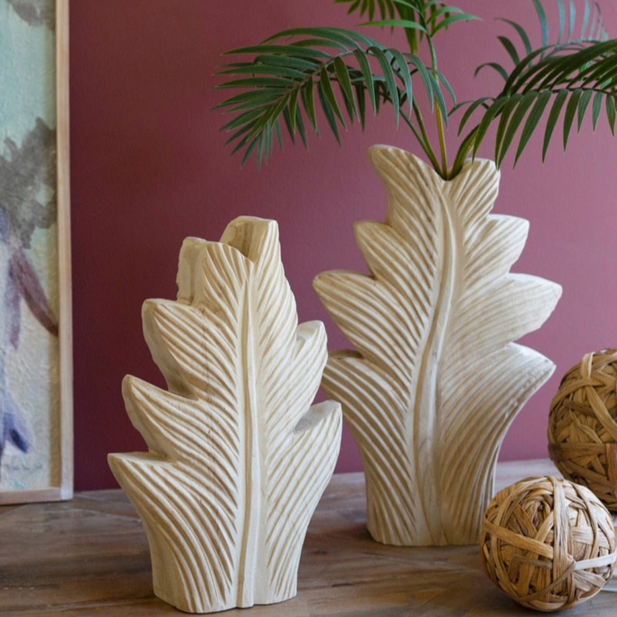 Savanna Grace Carved Vases