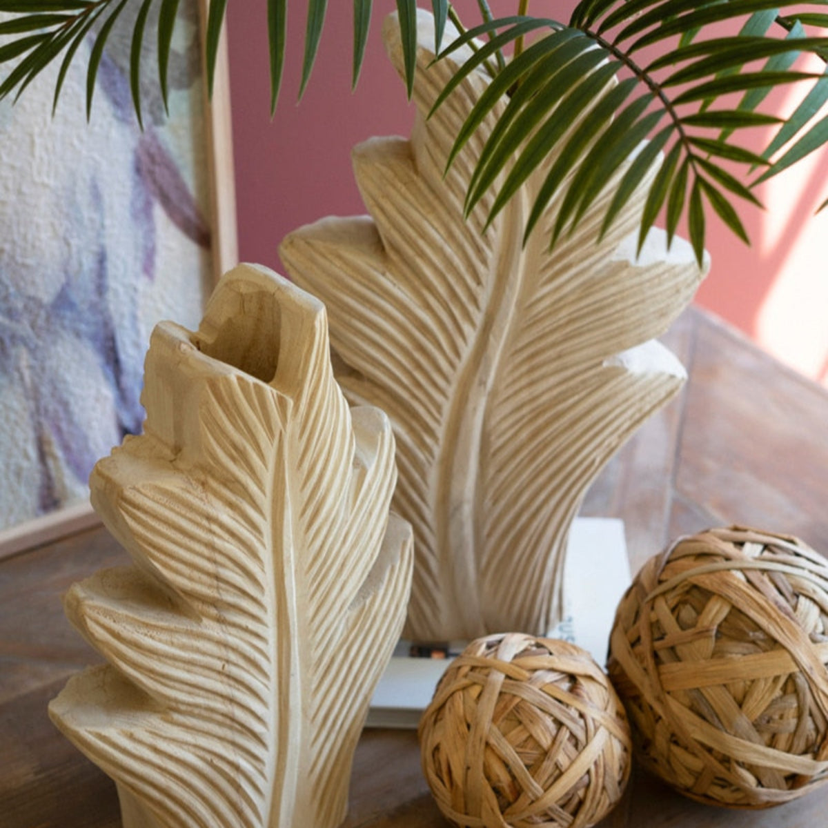 Savanna Grace Carved Vases