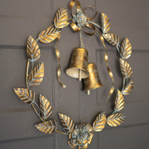 Vintage Brass Holiday Wreath