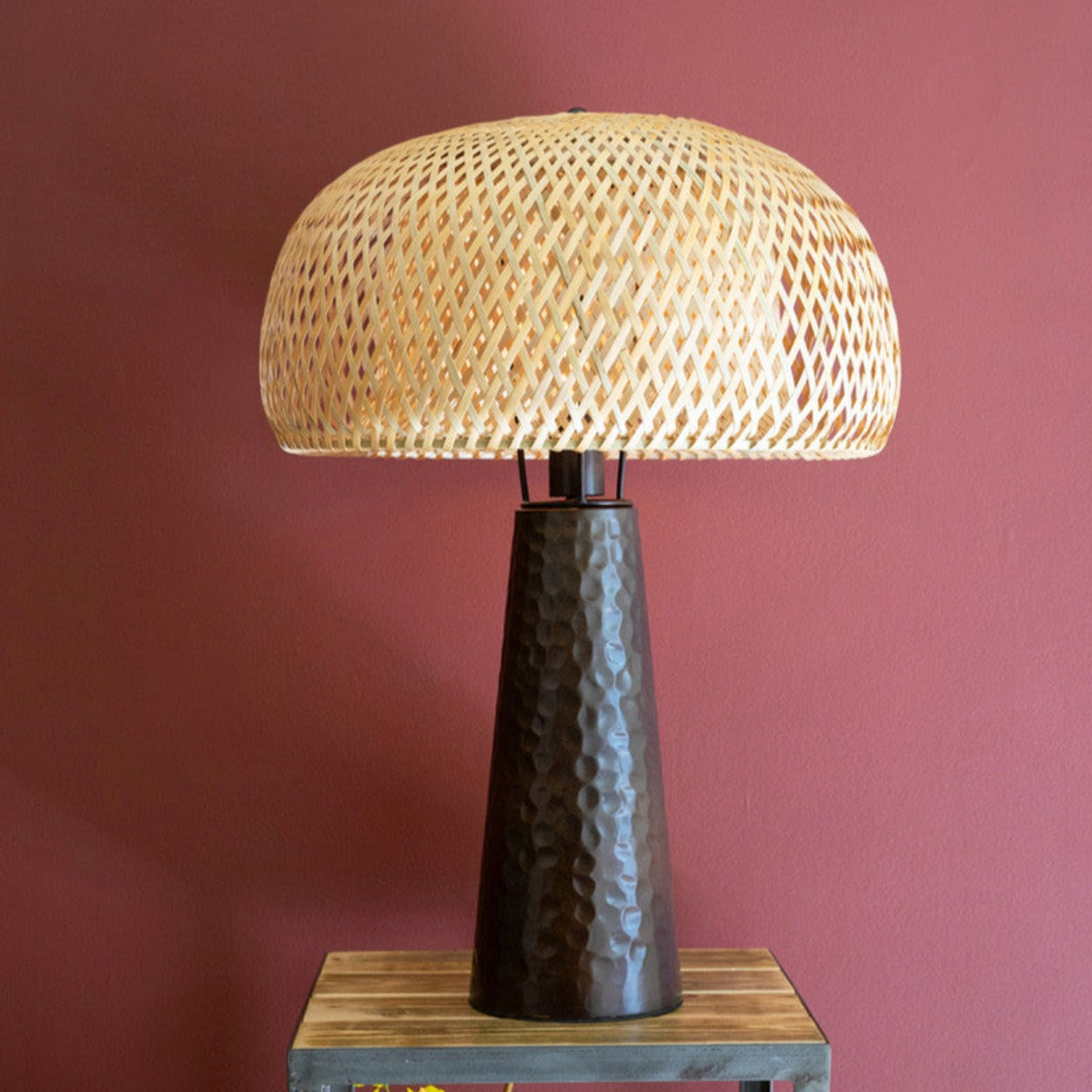 Cane Weave Table Lamp