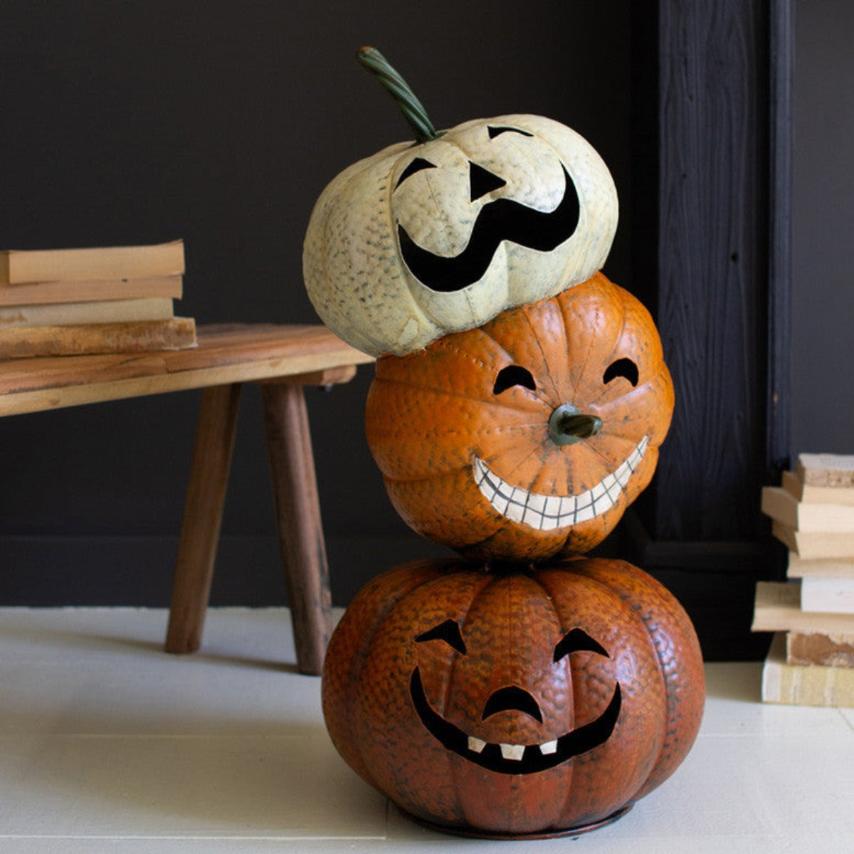 Stacked Jack-O-Lanterns