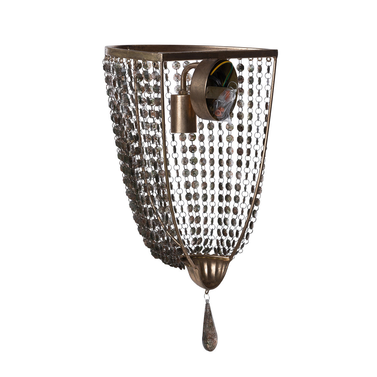 Beaded wall store sconce