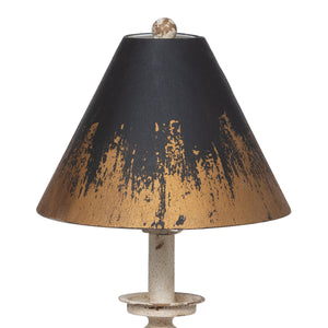 Distressed Metal Buffet Lamp