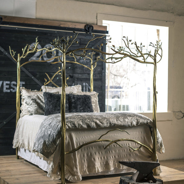 Forest Canopy Bed - Iron Accents