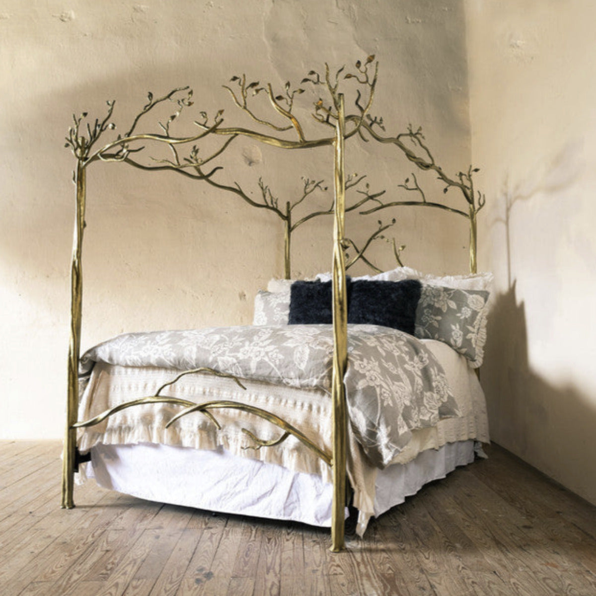 Forest Canopy Bed - Iron Accents