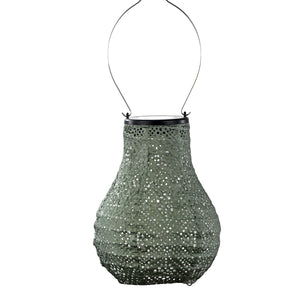 Indoor/Outdoor Bulb Topaze Lantern - Sage Green