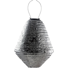 Indoor/Outdoor Can Marrakesh Lantern - Silver