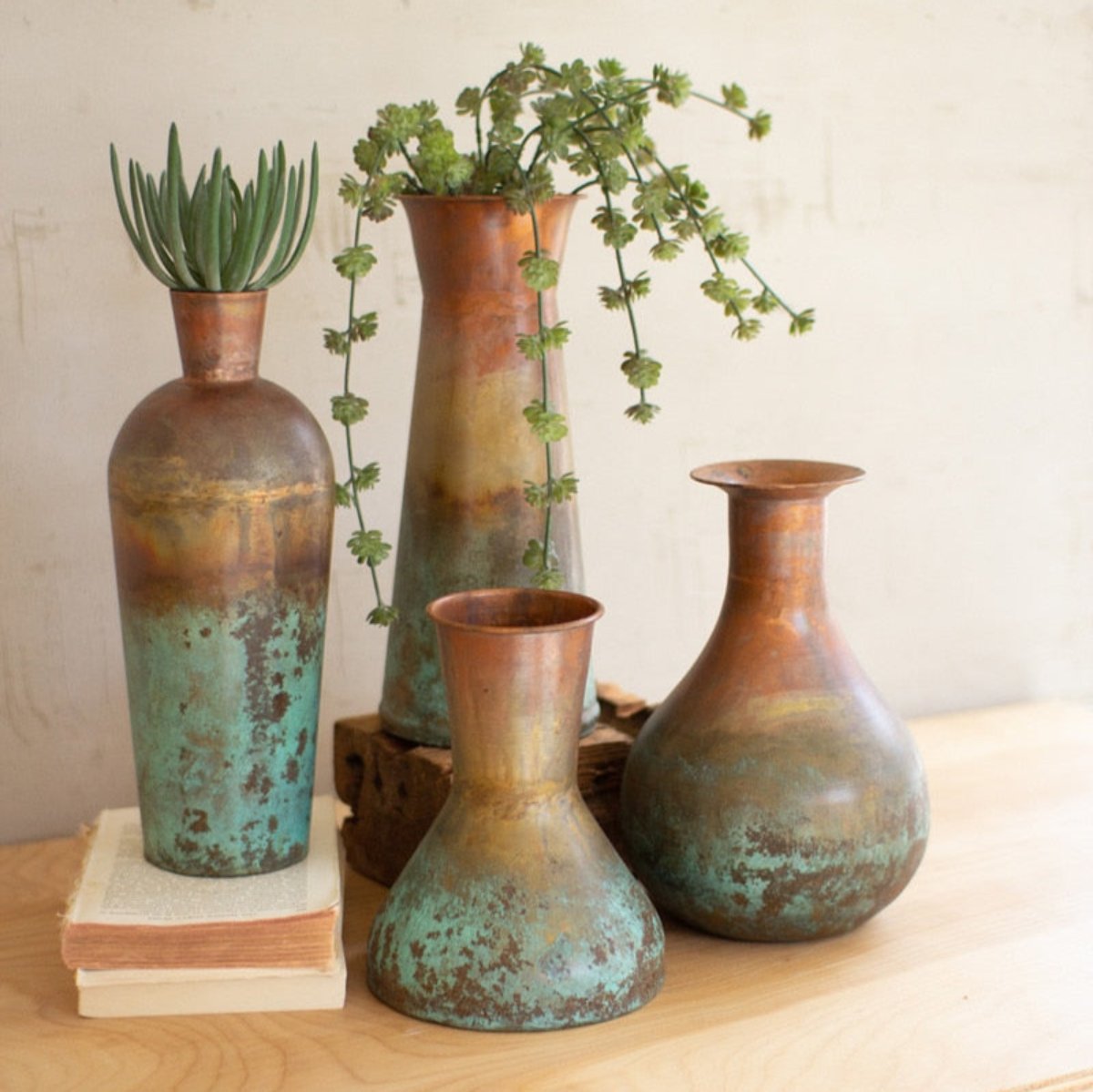 Elegant Copper Vases