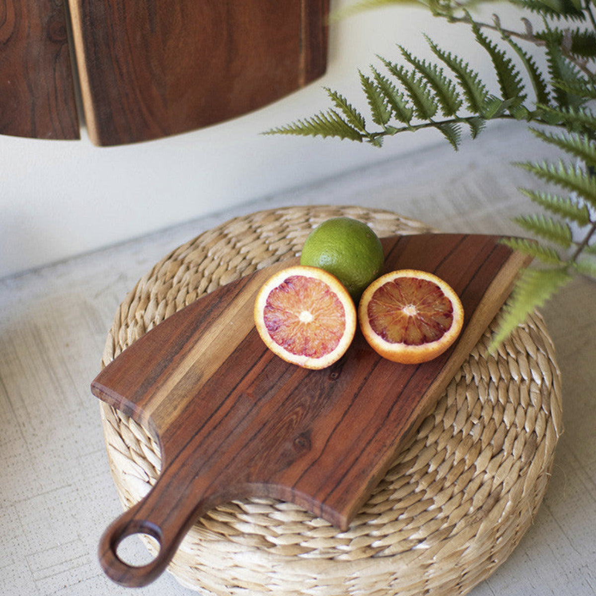 Cutting Board Wall Art - Hanging Acacia Wood Cutting Boards - This set is cutting-edge. Use this four-piece set for display and functional feeding when you puzzle out how it works. It's great for that amateur chef in a small space.