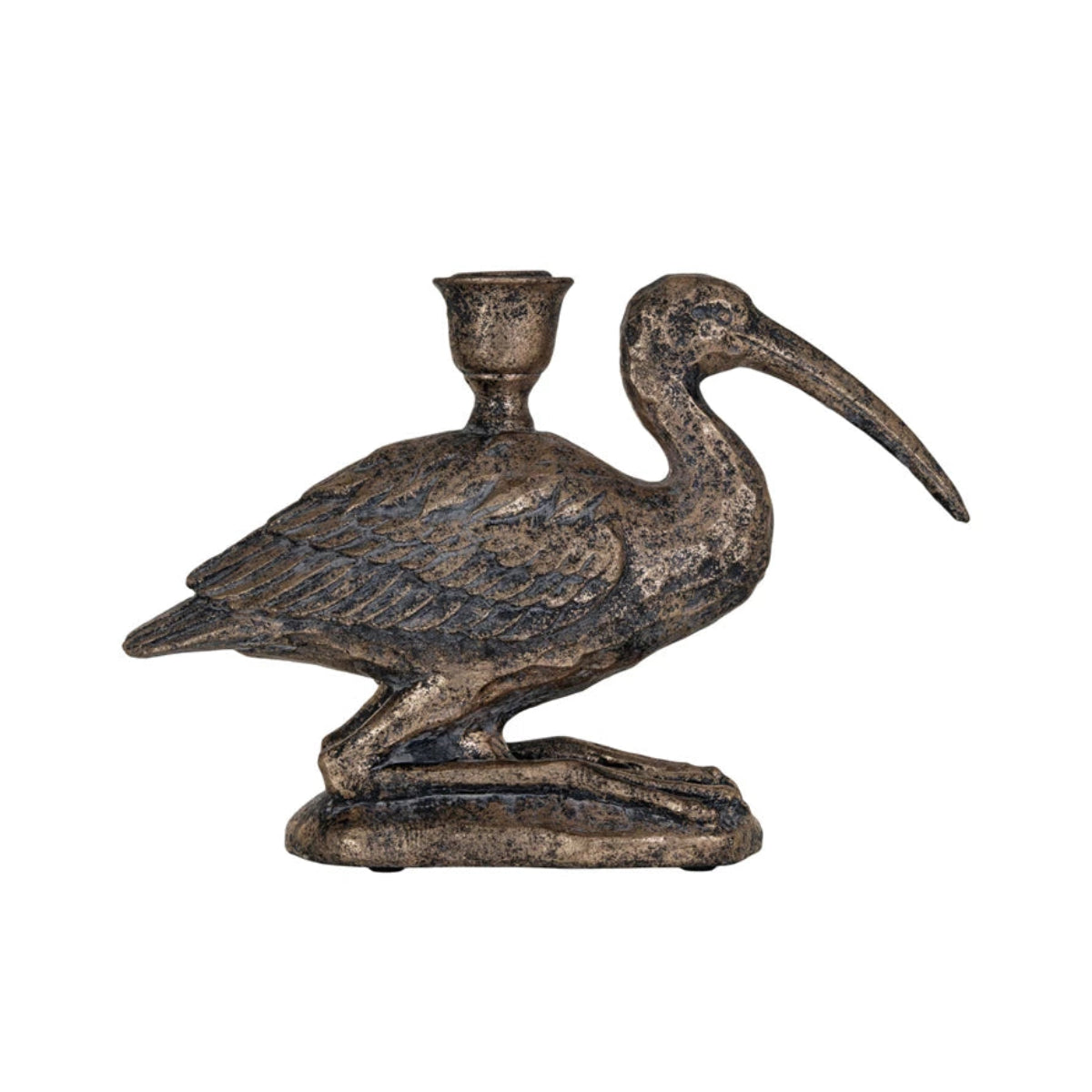 Golden Heron Taper Holder