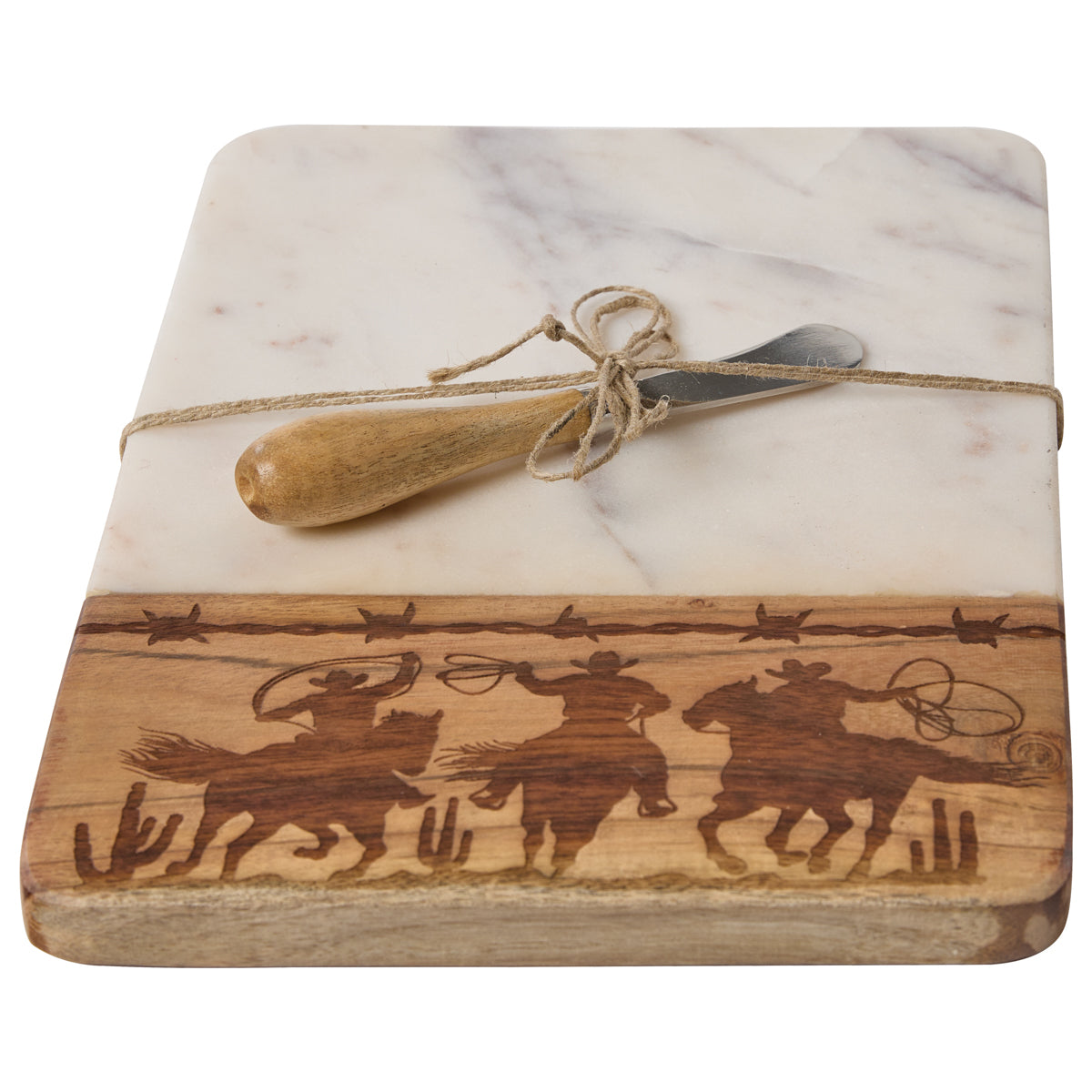 Cowboy Cutting Board & Spreader