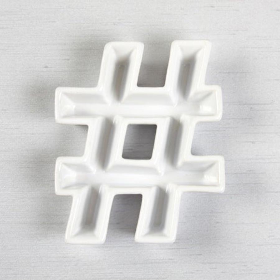 Ceramic Hashtag Dish