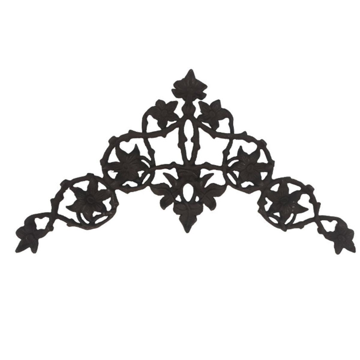 Wrought Iron Coat Rack, Leaf Vine Design