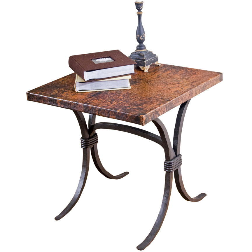 Salisbury End Table / Base -24x24-Iron Accents