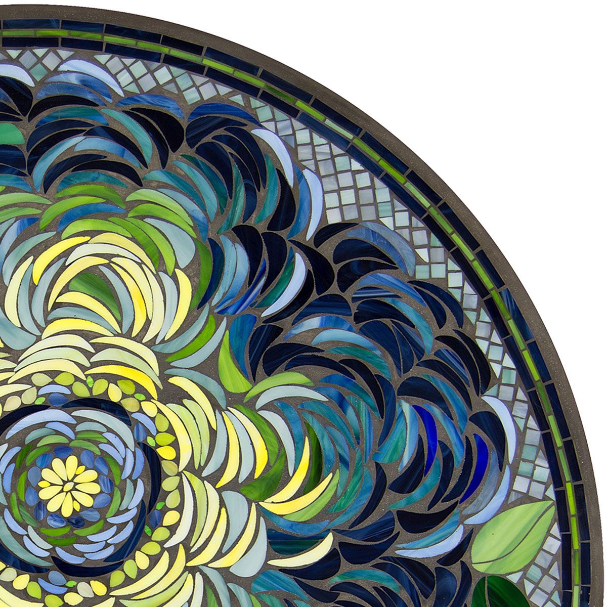 Giovella Mosaic Table Tops | Neille Olson Mosaics - Iron Accents