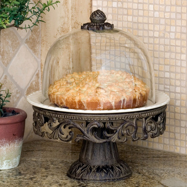 European Cake Stand with Dome, Home Glass Cake Cover Wedding Ceramic Plate  Home Dome Cake Dome Living Room Kitchen Tray Disc Dome Cake Stand,  Multifunctional Serving Platter : Amazon.in: Home & Kitchen