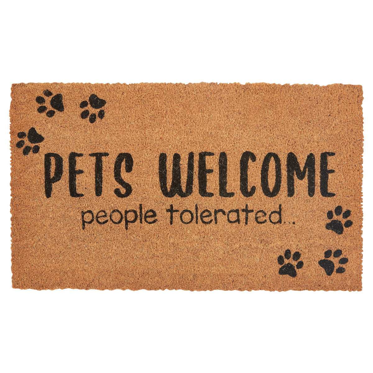 Dog Hair Welcome Doormat - Iron Accents