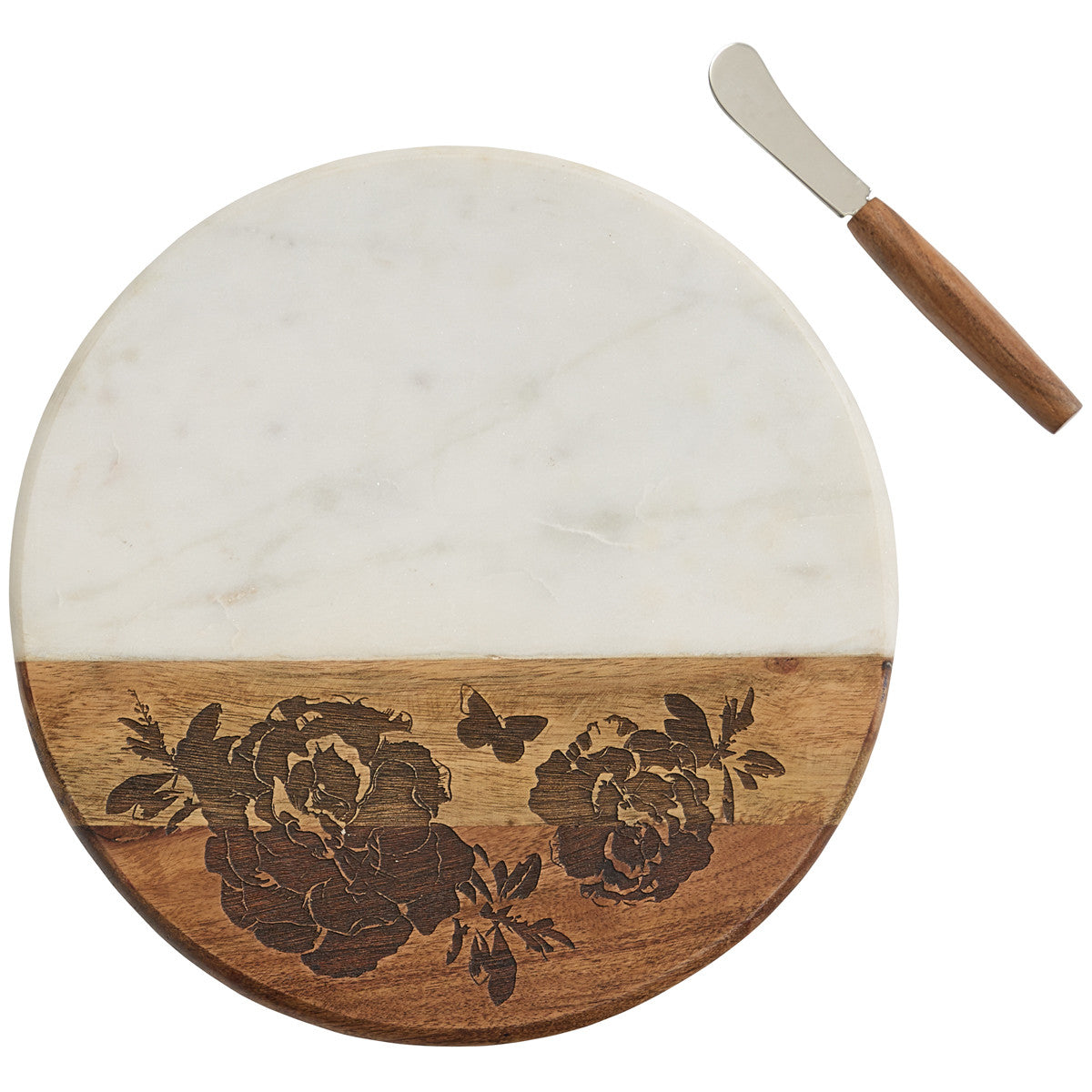 Floral Cutting Board w/ Spreader