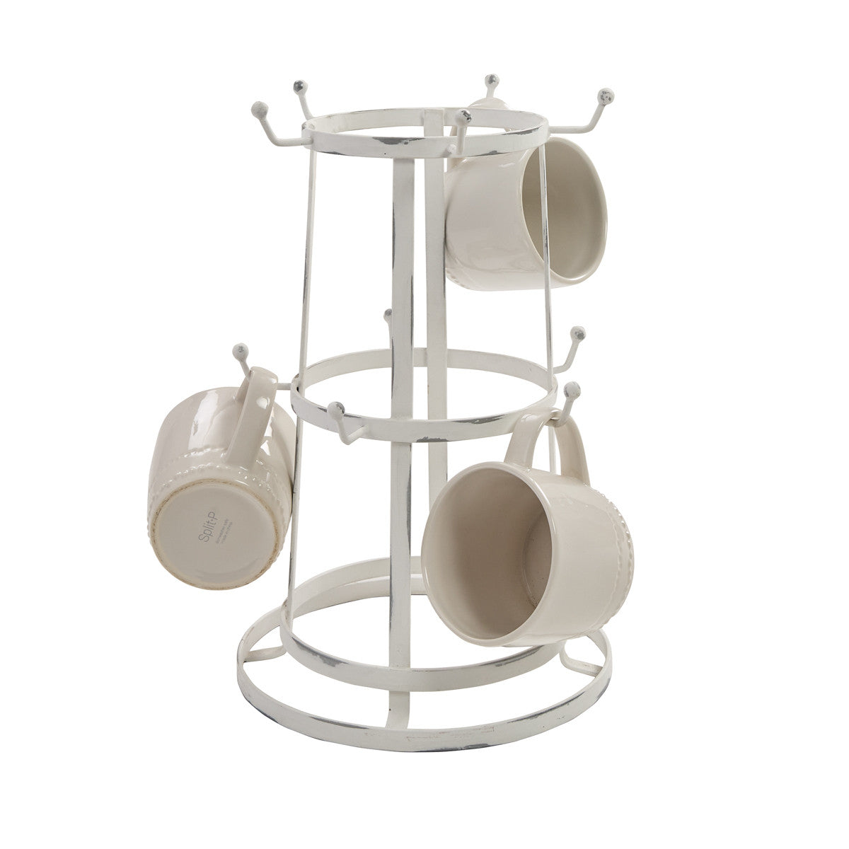 Whitewash10-Mug Rack