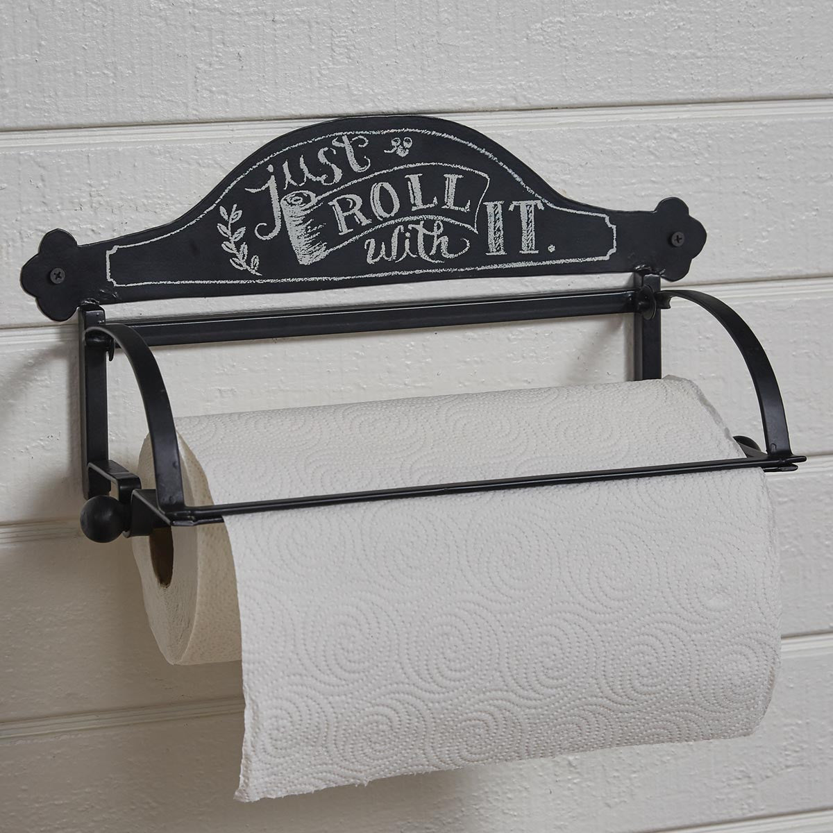 Your Heart's Delight Wash and Dry Paper Towel Holder, Brown, Iron