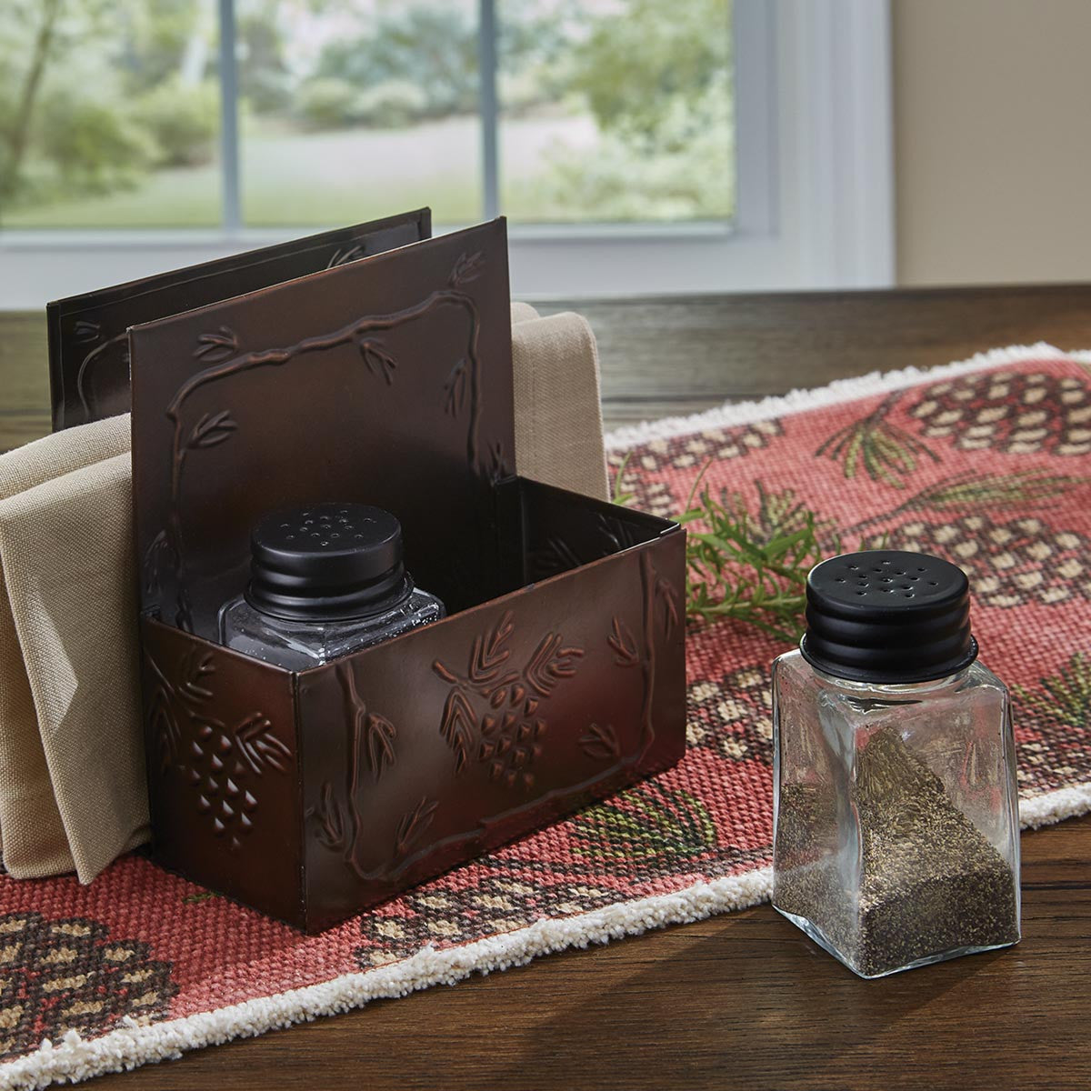 Salt & Pepper Shaker - Iron Accents