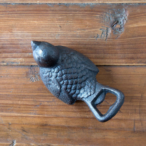 Rustic Cast Iron And Wooden Wall Hooks Bottle Openers