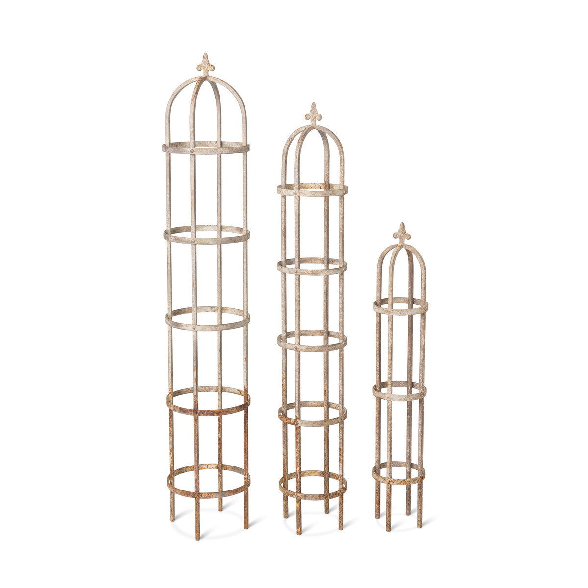 Plow & Hearth Two-Shelf Cast Iron Plant Stand with Birds