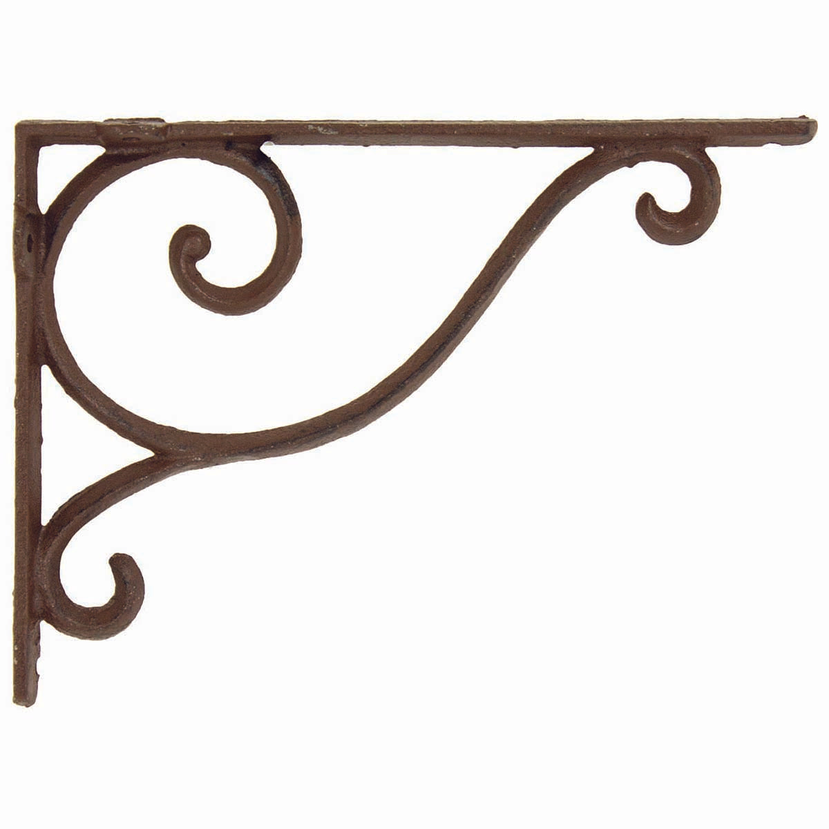 RCH Hardware 7902BLK Fancy Decorative Cast Iron Shelf Bracket Matching Screws Included Black