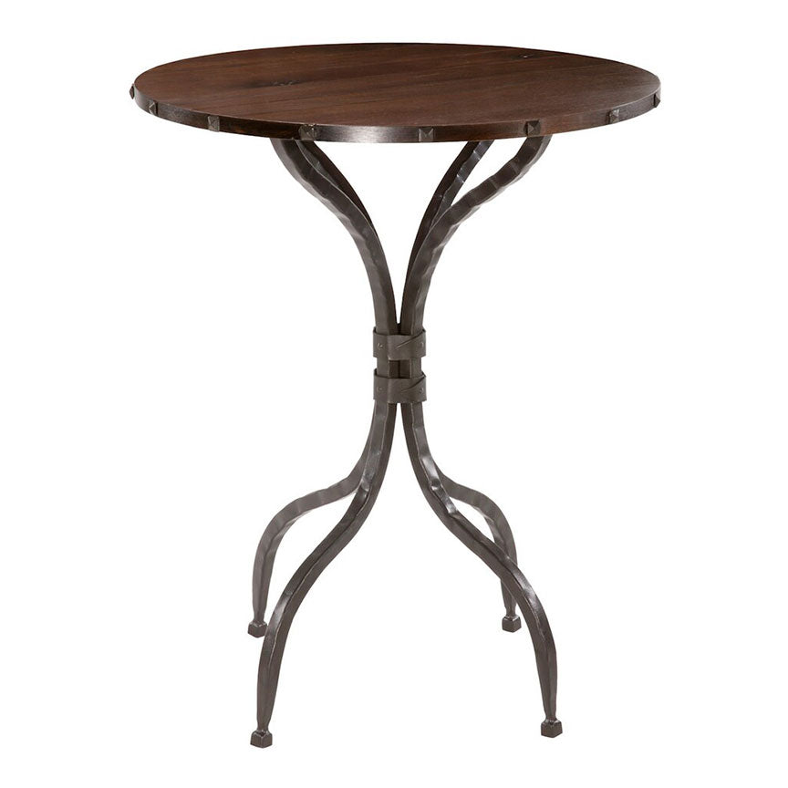 Hand Forged Wrought Iron Bar Table/Base for 30 Top - Corbin - Iron Accents