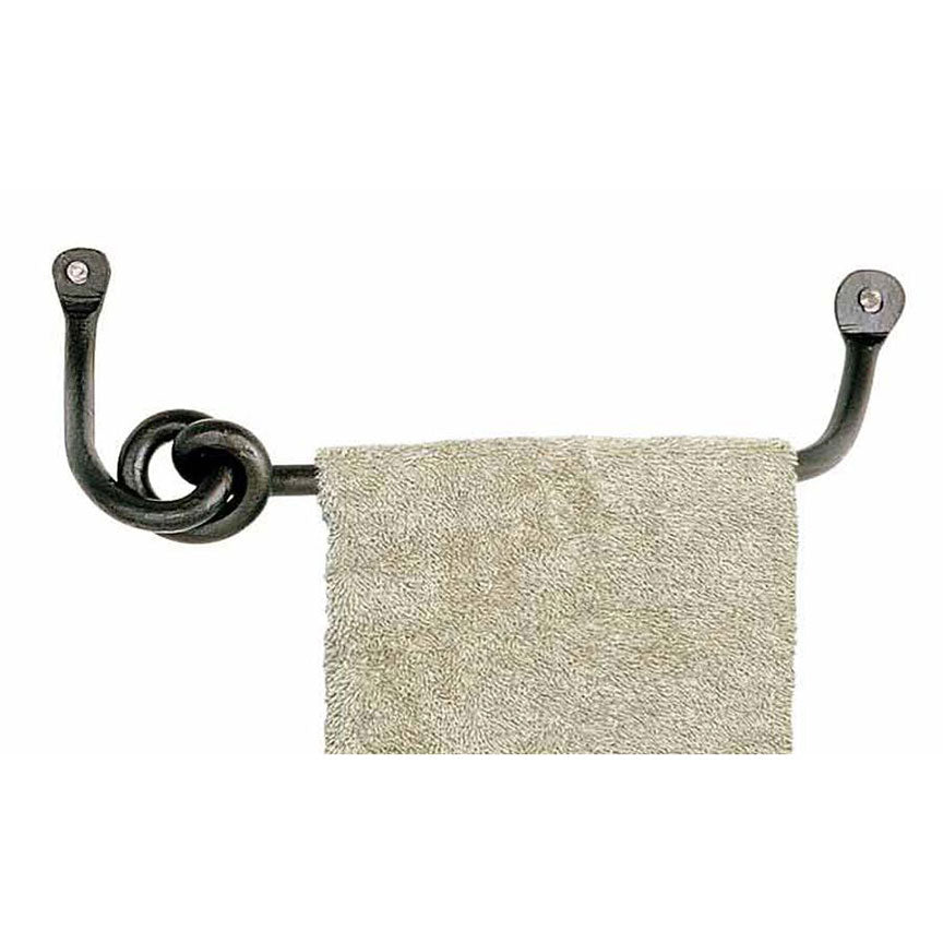 Hand Forged Wrought Iron Hand Towel Bar (right)