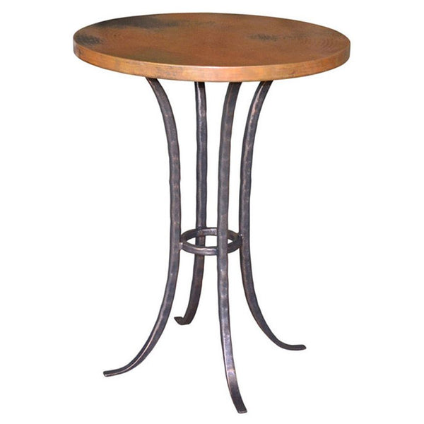 Hand Forged Wrought Iron Bar Table/Base for 30 Top - Corbin - Iron Accents