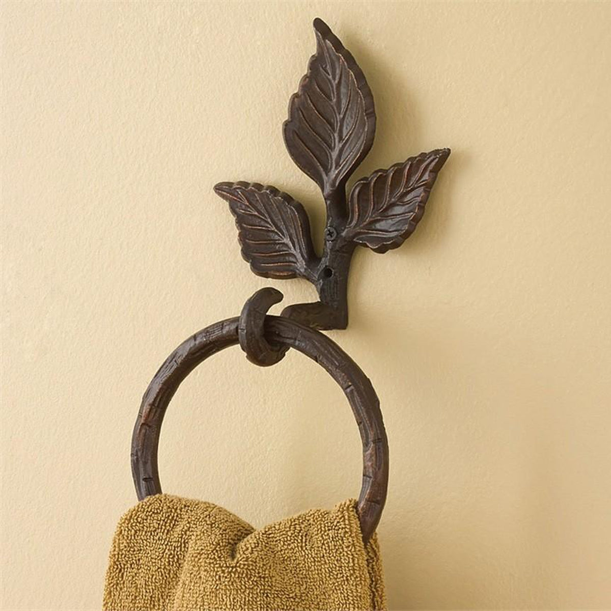 Wrought Iron Towel Rings - Iron Accents