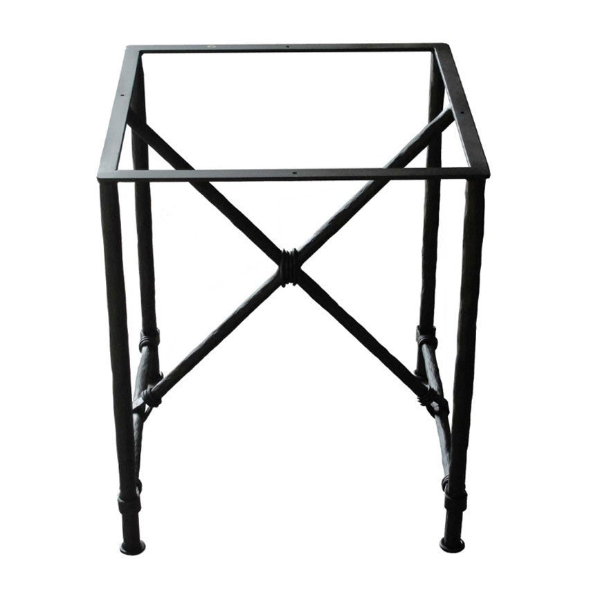 Burlington End Table / Base -24x24-Iron Accents