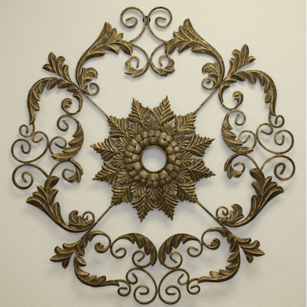 Burnished Gold Ceiling Medallion