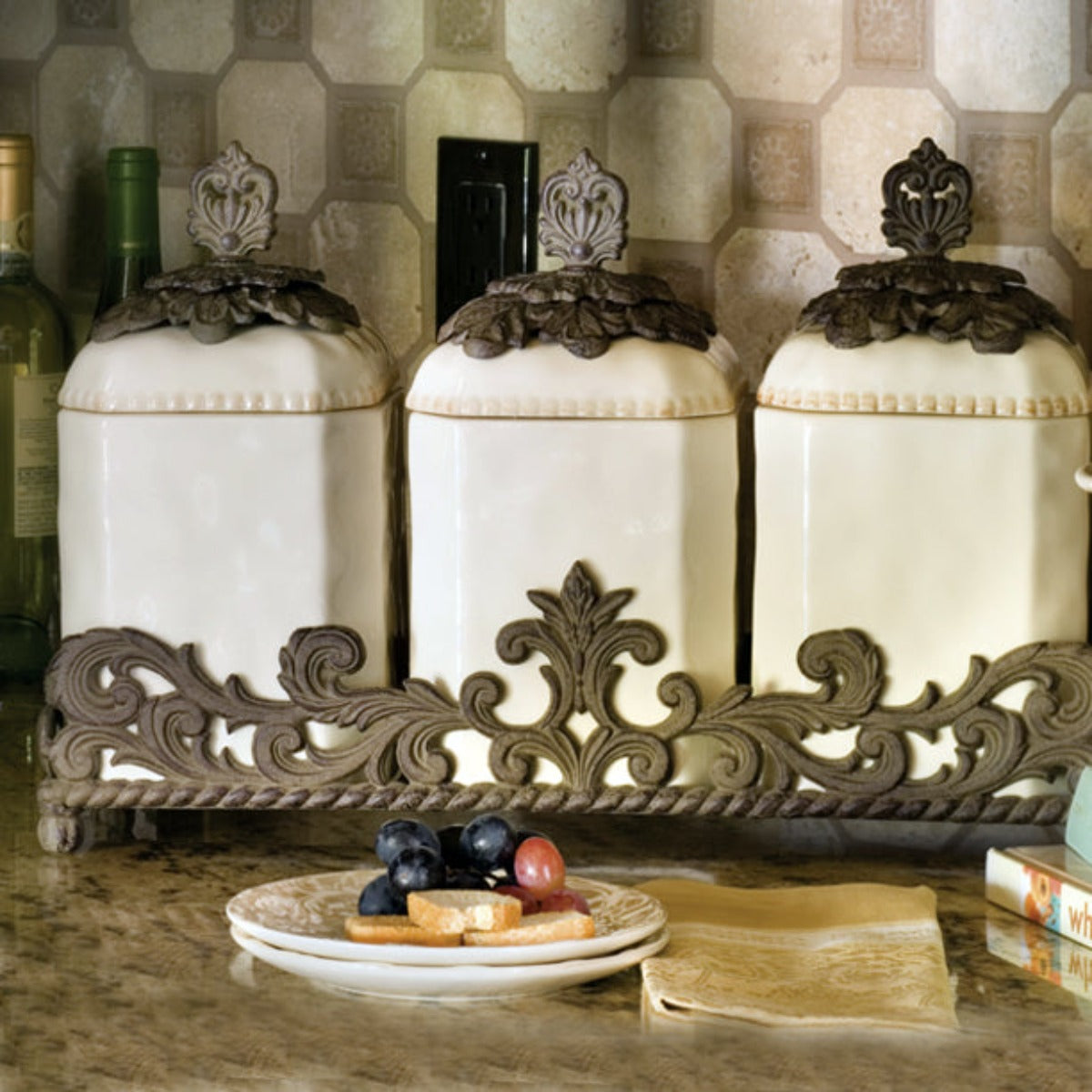 GG Collection Canisters and Kitchen Accessories - Iron Accents