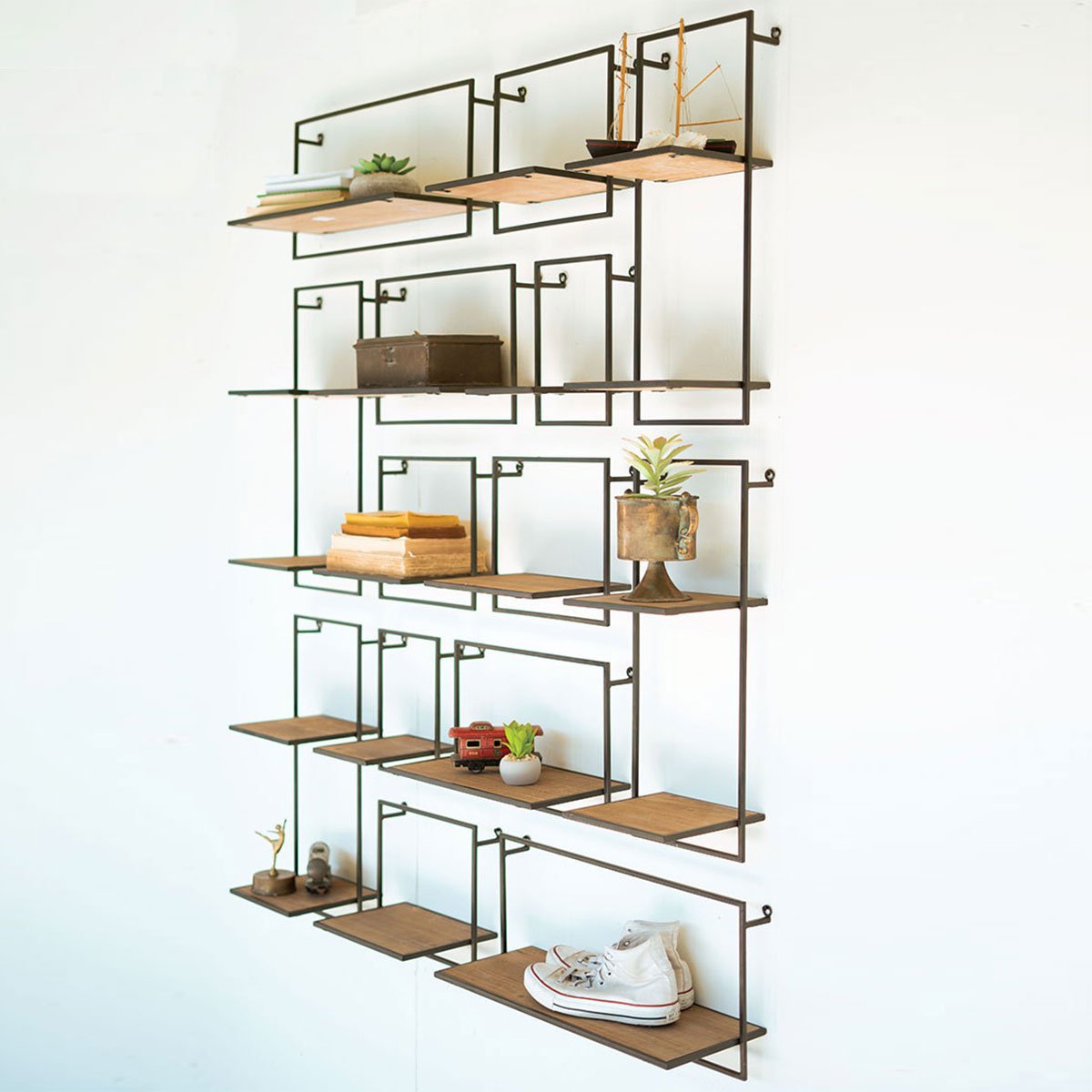 Square Accent Shelf Orren Ellis Finish: Espresso