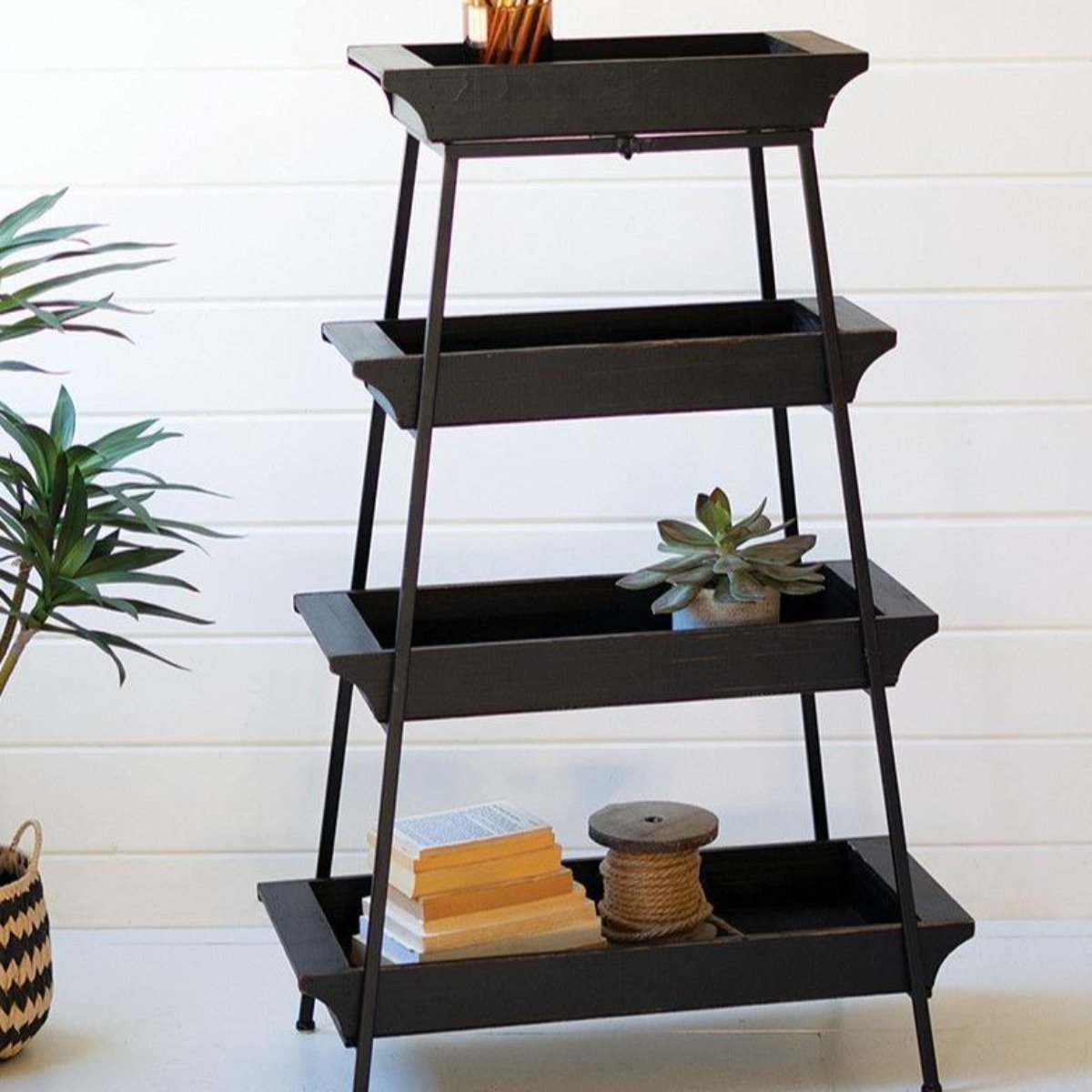 Wrought Iron Display Shelves