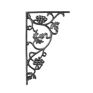 Grapevine Iron Shelf Bracket-Iron Accents