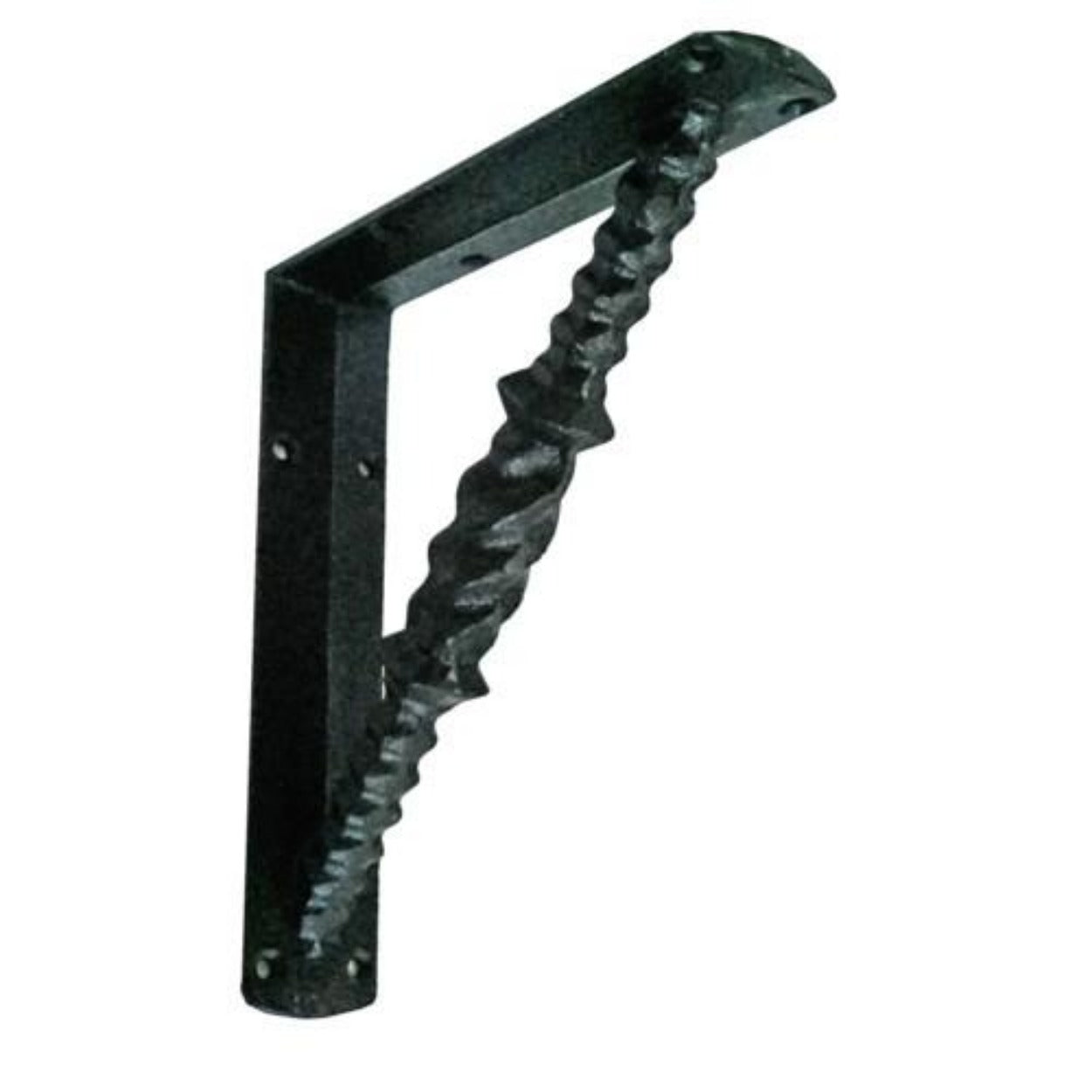 RCH Hardware 7902BLK Fancy Decorative Cast Iron Shelf Bracket Matching Screws Included Black