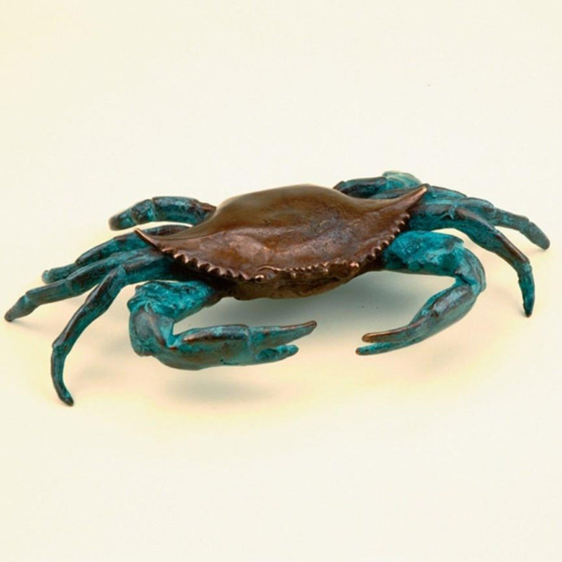 Large Bluepoint Crab Sculpture - Iron Accents